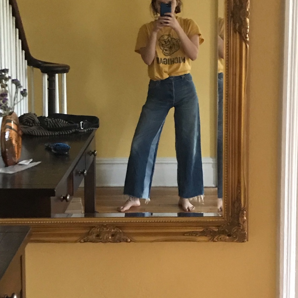 RE/Done wide leg Levi jeans